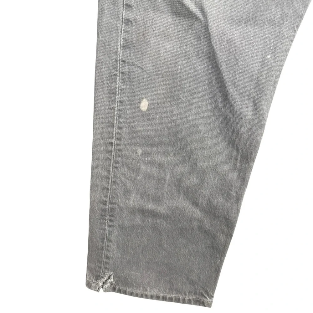 Levis 501 Mens Grey Grunge‎ Y2K Button Fly Denim Jeans 42x32 (Measures 38x30)